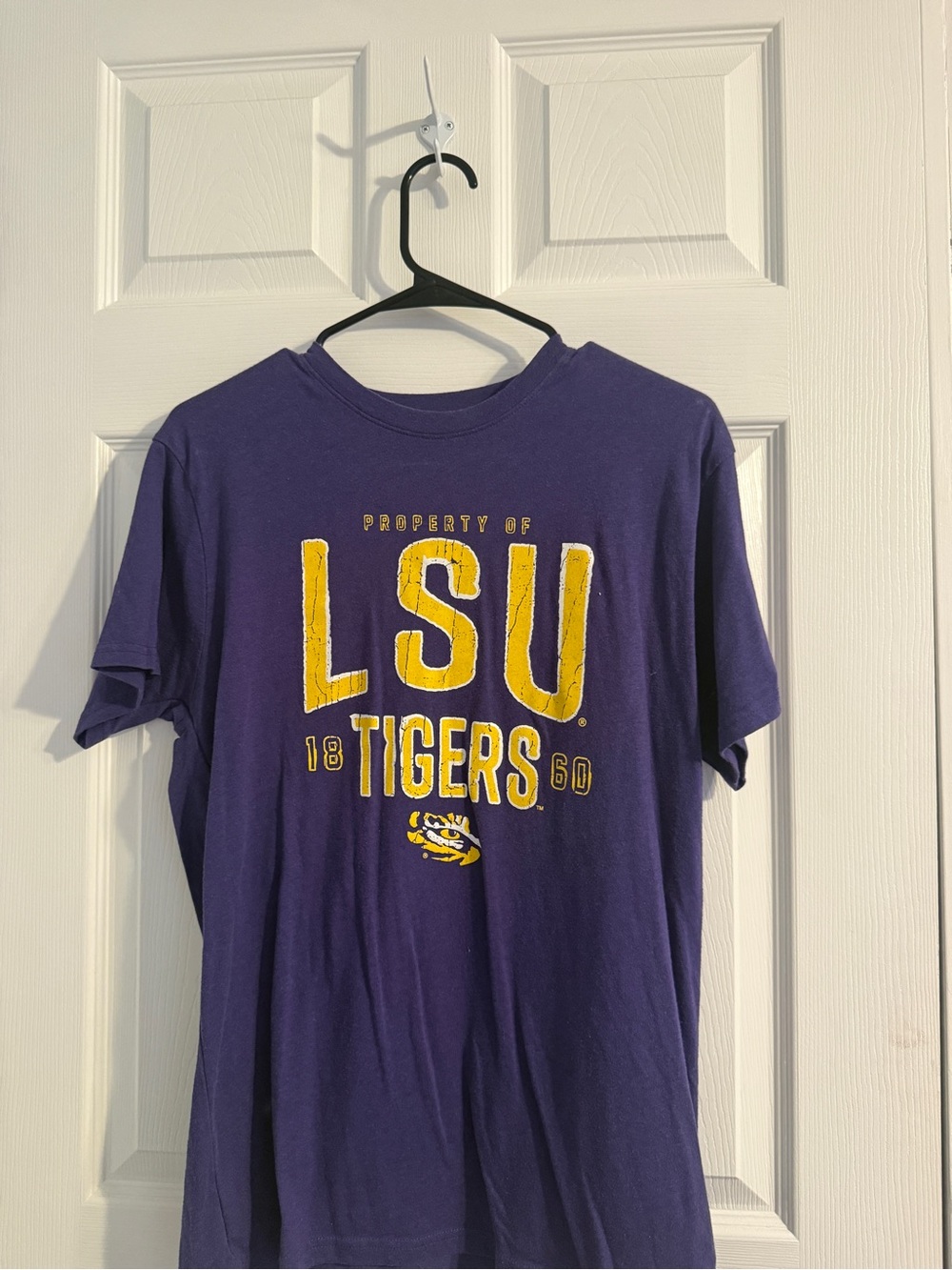 League Purple Crewneck Tee with White Logo